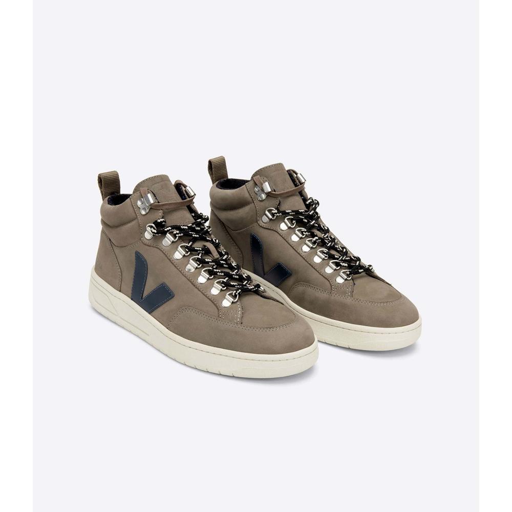 Women's Veja RORAIMA NUBUCK High Tops Olive | SG 366AHK